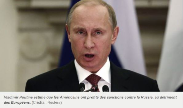 Poutine surpris que le commerce russe profite aux Etats-Unis et non à l'Europe